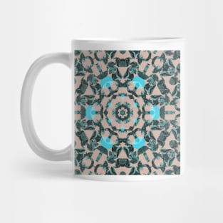 Mosaic Tiles Pink and Blue #1 Mug